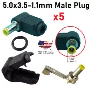 5 Pieces Right Angle 9*5* 3.5x 1.1mm DC Power Male Plug Soldering Connector