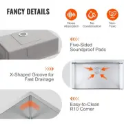 32 Inch Stainless Steel Drop In Undermount Single Bowl Sinks of 3 Kitchen Bar