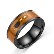 NFC Tag NTAG213 Finger Ring Multifunctional Intelligent Ring Titanium Steel Smart Wear Finger Digital Rings for Men Women