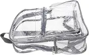 [JEWEDECO] Carry Backpack Pvc Large Capacity Mesh Clear Backpack for Gym School Workplace Travel