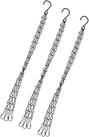 Abaodam 3Pcs Durable Plant Pot Chains Heavy Duty Hanging Basket Hangers for Use Flower Pot Hooks Supports Up for Garden and Home Decor