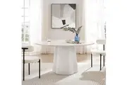 Sora Round Dining Table - White