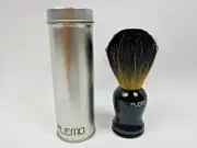 Plemo 100% Badger Hair Shaving Brush, High-Gloss Wood Handle