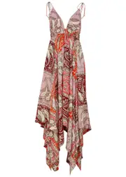 Hannah Artwear Nico Printed Silk Maxi Dress - Multicoloured - 3 (UK12 / M) 3 (UK12 / M)