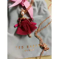 在飛比找蝦皮購物優惠-Ted baker英倫芭蕾女伶玫瑰金項鍊