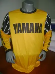 OLD SCHOOL MOTO JERSEY CLASSIC JERSEY BUMBLE BEE MOTOCROSS XT TT DT Sz L YELLOW