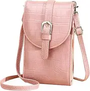 [Generic] Ladies Crossbody Purses For Women Casual Crossbody Bag Adjustable Strap Shoulder Bag With Visual Mobile Phone Window Shoulder Bags