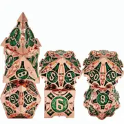 7pcs/set D&D Dice Set Metal Dice Dungeons & Dragons Game Accessories Popular A1