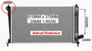 Radiator For SAAB 95 9-5 2L B205E 2.3l B235L 4Cyl Turbo 01-10 Auto Man New Adrad