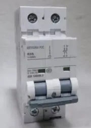 1Pcs New DC Miniature Circuit Breaker MCB 2P 5SY5263-7CC DC 63A