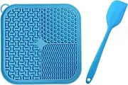 Dog Lick Mat Pad Boredom Buster Slow Feeder Bath Grooming Helper Silicone