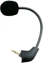 3.5mm Replacement Microphone, Detachable Microphone Compatible with Kingston Hyper X Cloud II Cloud X Cloud Pro Silver Gaming Headset, Noise Cancelling Replacement Mic, Bendable Microphone Arm