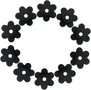 COOPHYA 10PCS Flag Stoppers Weather Resistant Rubber Plum Flower Design for Outdoor Pole Stand Securely Hold Flags Gardens Patios and Balconies Multipurpose Use