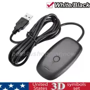 PC Wireless Controller Gaming USB Receiver Adapter For Microsoft XBOX 360 Black