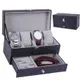 高質感歐式 PU 皮革 4格 手錶盒 皮革手錶盒 珠寶盒首飾盒 手錶收納盒 手錶收藏盒 手錶收納 錶盒 收藏盒 展示盒