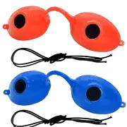 UV Eye Protection FDA Compliant Tanning Goggles Eyeshields, 2 Pairs in Random Co