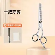 Jericoure - Stainless Steel Hair Scissors (Various Designs) / Hair Comb / Cleaning Cloth / Set Hair Comb - Black - One Size / Cleaning Cloth - White - One Size / Thinning Scissors - Silver - One Size