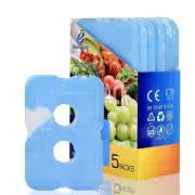 Cold Ice Pack Brick Reusable Long Lasting Cool Slim Thin Freezer Pack Cooler ...