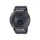 CASIO G-SHOCK 時尚八角金屬殼女雙顯手錶黑灰 （GM-S2100B-8A)