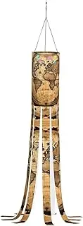Halloween Garden Ancient Map World Globe Windsock Lights Halloween Lighted Windsock for Patio Yard Pathway Party Decor