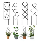 4Pcs Plant Climbing Trellis Metal Flower Plant Support Frame for Indoor Plants