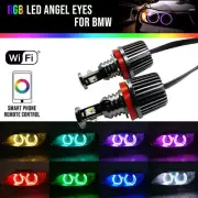 H8 RGB Angel Eyes Halo Ring Light LED Canbus WIFI For BMW E90 E92 335i 328i M3
