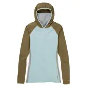 Burton Midweight X Base Layer Long Neck Womens in Martini Olive Ether Blue -