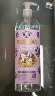 PUPWORTHY ~ FRESH DOG 2-IN-1 SHAMPOO + CONDITIONER w/ LAVENDER & OATMEAL