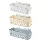 Rectangle Shower Caddy Suction Wall Floating Shelf Organizer for Kitchen