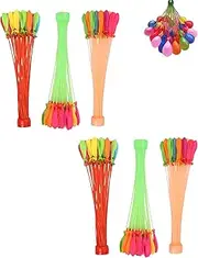 TPZORJX Pack of 222 Colourful Self-Closing Water Bombs, Water Balloons Set, Quick Fillable Water Bombs with 2 Water Injector Nozzles for Boys Girls Water Games Summer Pool Party Beaches