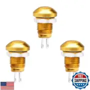 (3pcs) 8mm Switch:Momentary Toggle Push Button Switch:Aluminum Oxidation:IP 6