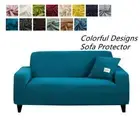 Sofa Cover Full Wrap Plain Corner Sofa Covers Elastic Spandex Couch Cover