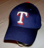 Texas Rangers Blue Cotton Hat Adult Adjustable Twins Enterprise Brand NEW w/ Tag