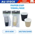 4OZ Disposable Paper Cup 110ML Coffee Espresso Cups Drink Tea Water Takeaway Cup