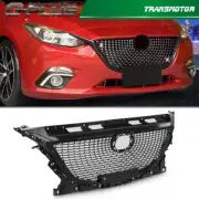 New Front Grill Upper Grille Fit For 2014 2015 2016 Mazda 3 Mesh Grill (for: Mazda)