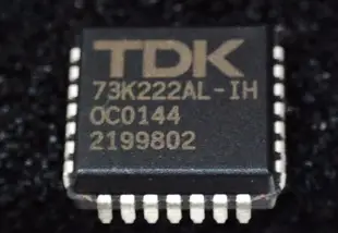 73K222AL-IH TDK V.22, V.21, Bell 212A, 103 Single-Chip Modem