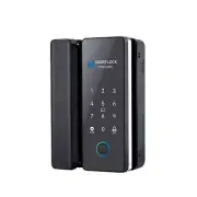 Bluetooth Smart Fingerprint Keyless Phone Attendance Digital Glass Door Lock