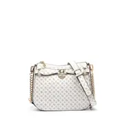 GUESS White Logo Arlena Crossbody Hobo Bag
