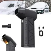 SnowWhiz LED Turbo Blower, Snow Whiz Turbo Blower for Cars, Quiet Turbo Breeze Electric Blower with Led, Mini Turbo Snow Blower, Portable and Rechargeable Blower for Windsheild (2PCS)