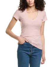 James Perse Casual Reversed Binding T-Shirt
