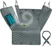 ADCCH Dog Car Seat Cover Mattresses Waterproof Pet Puppy Carrier Backseat Protector Mat Car Hammock for Small Large Dog Bed Accesories(Gray,143x152cm)