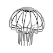 Gutter Downsport Guard Rustproof Downspout Guard Leaf Filter Gutter Strainer for 40mm to 50mm Argent