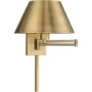 Livex Lighting 40030-01 Allison Swing Arm or Wall Lamp Antique Brass