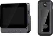 Wireless Video Doorbells, 4.3 Inch Wireless Video Doorbell, Intercom with Security Camera, Two-Way Intercom
