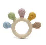 BPA Free Baby Silicone Teethers Sensory Toy Easy to Grasp Infant Teething Toys