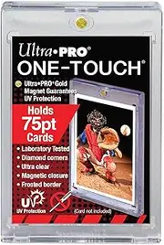 Ultra Pro 1 (One) 75pt One-Touch Magnet Card Holder for Thicker Baseball and Other Trading Cards