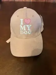 Women I Love My Dog Baseball Cap, Washed Adjustable One Size, Dog Lovers