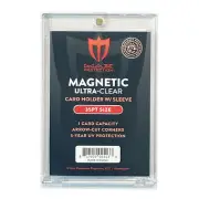 100ct Max Pro UV Ultra Clear Magnetic Card Holder 35pt w/Soft Sleeve Size