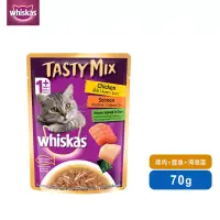 在飛比找博客來優惠-【Whiskas偉嘉】什錦珍味妙鮮包 雞肉、鮭魚及海藻湯 7