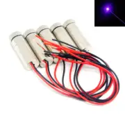 5pcs Focusable 405nm 10mW Violet-Blue Dot Laser Diode Module w/Driver In